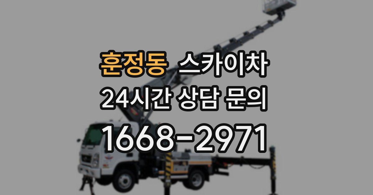 훈정동 스카이차