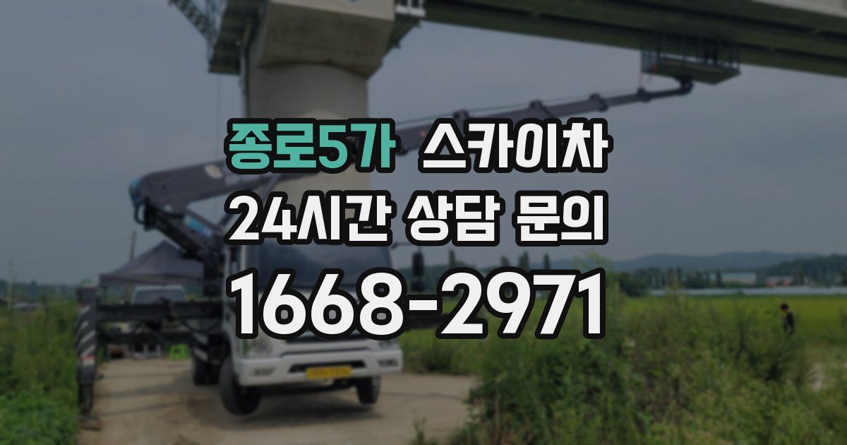 종로5가 스카이차