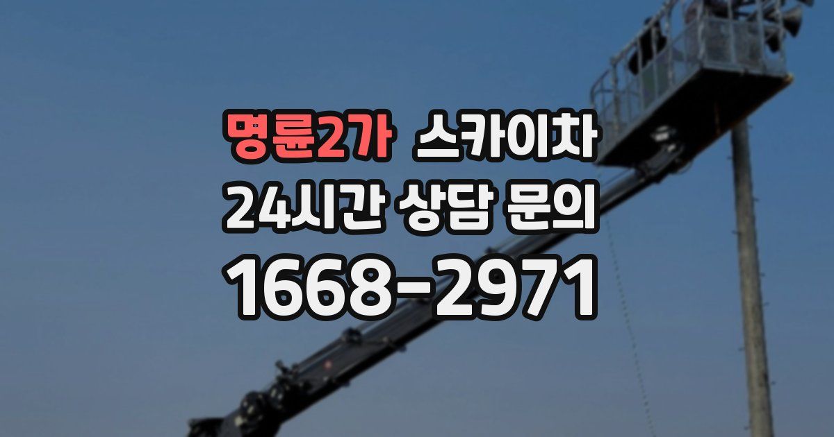 명륜2가 스카이차
