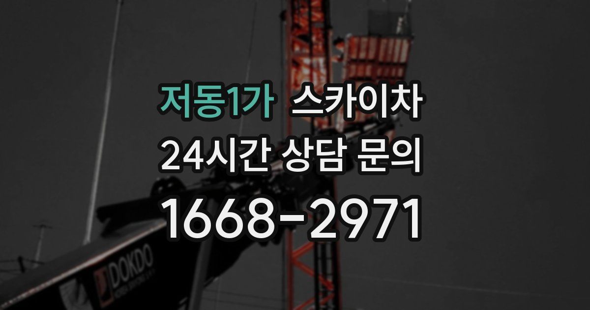 저동1가 스카이차