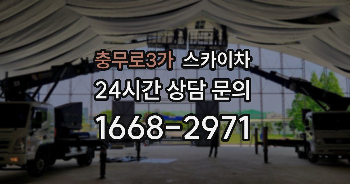 충무로3가 스카이차