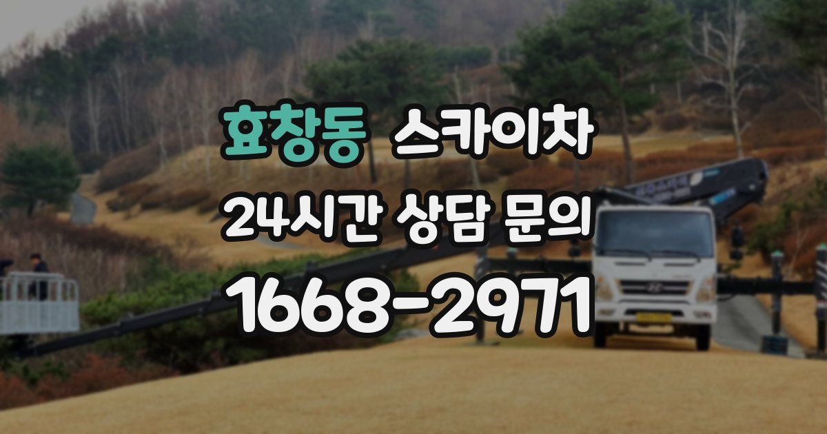 효창동 스카이차