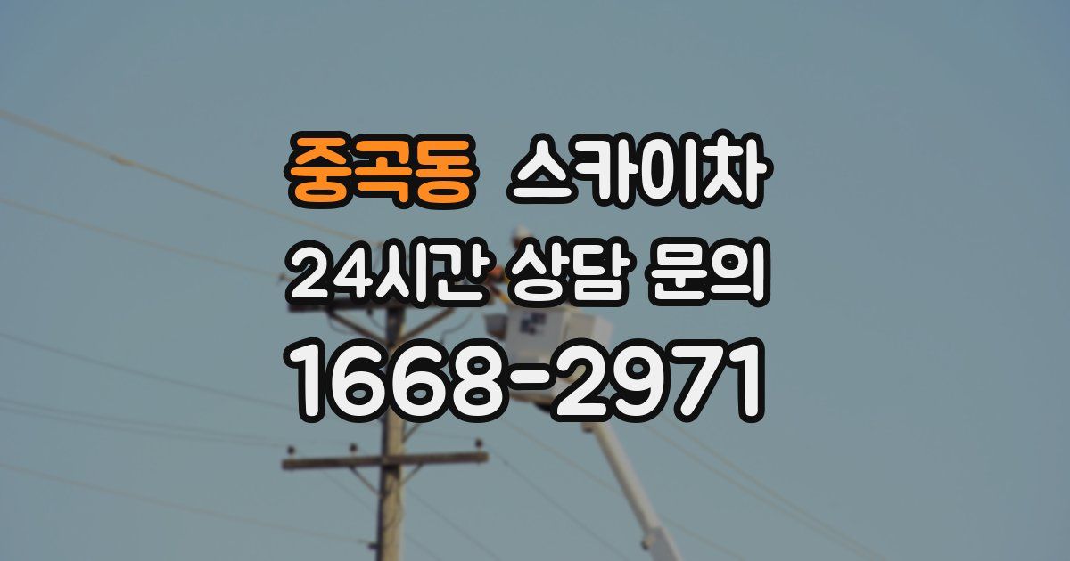 중곡동 스카이차