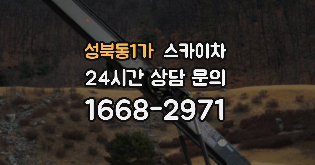 성북동1가 스카이차