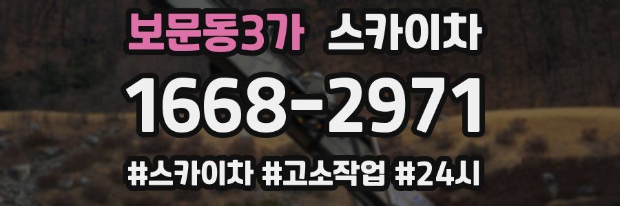 보문동3가 스카이차