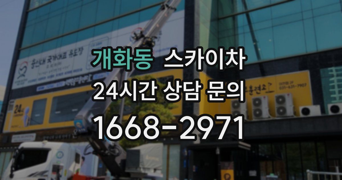 개화동 스카이차