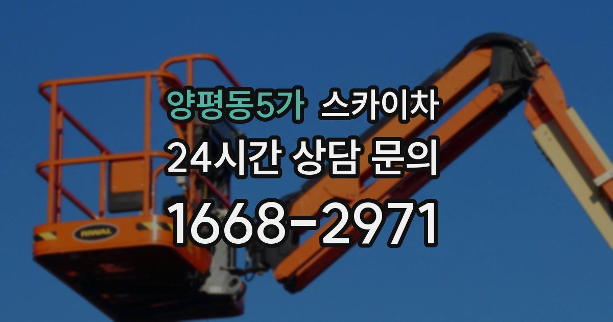 양평동5가 스카이차
