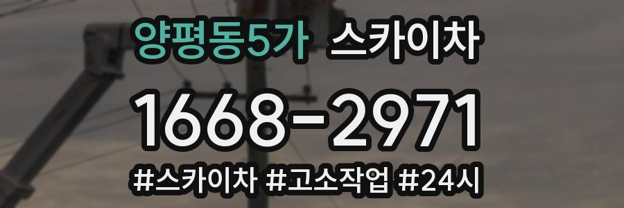 양평동5가 스카이차
