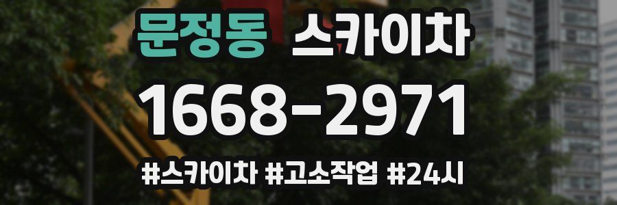 문정동 스카이차