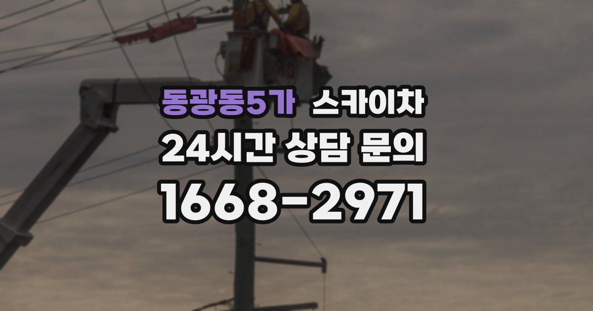 동광동5가 스카이차