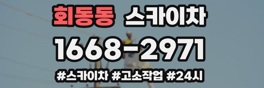 회동동 스카이차