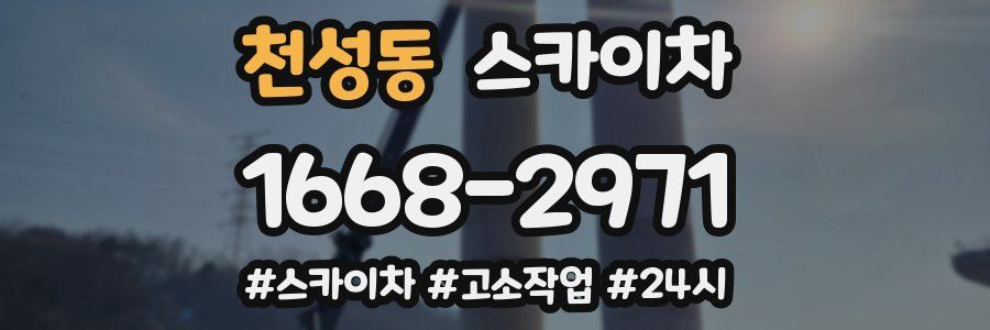 천성동 스카이차