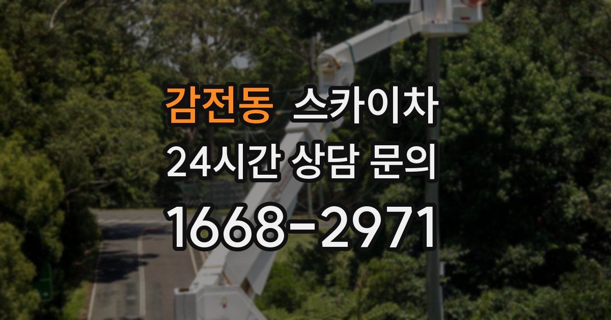 감전동 스카이차
