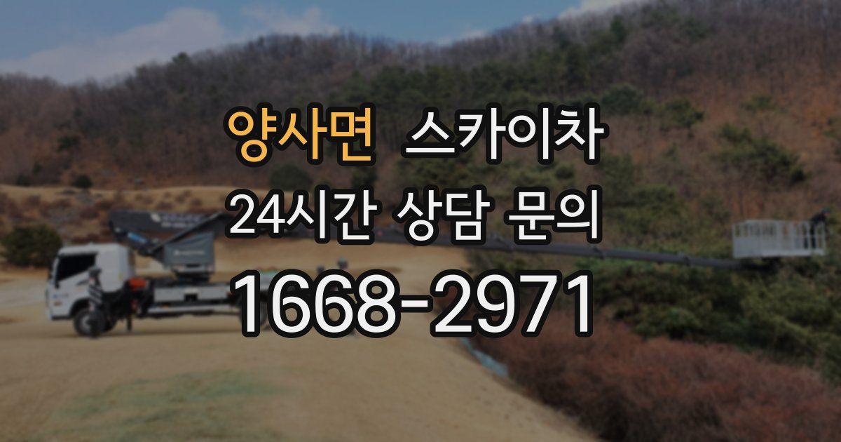 양사면 스카이차