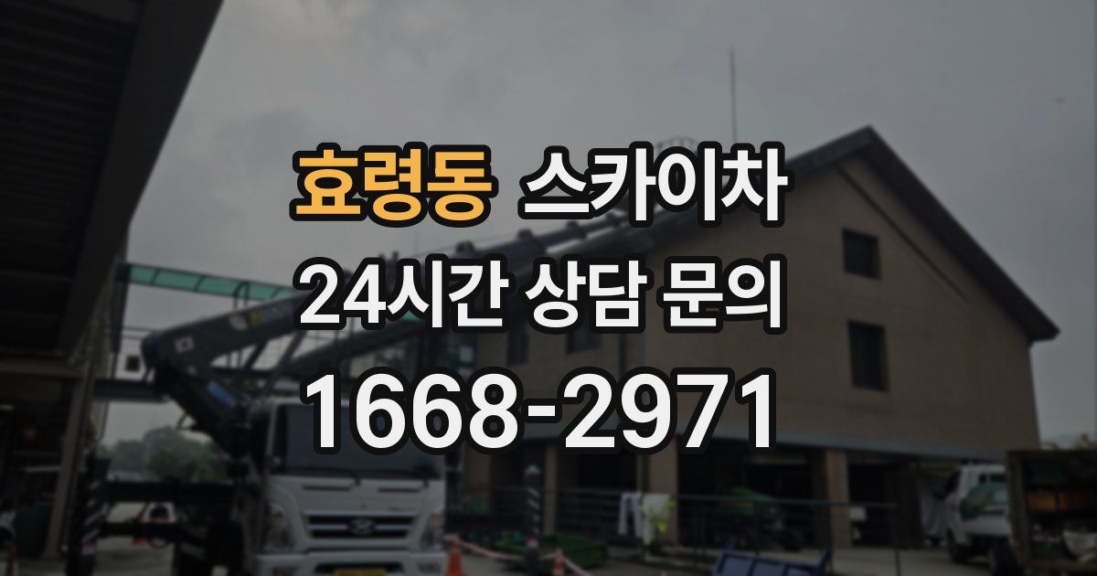 효령동 스카이차