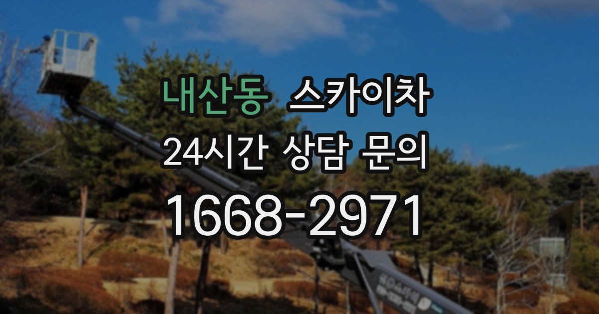 내산동 스카이차