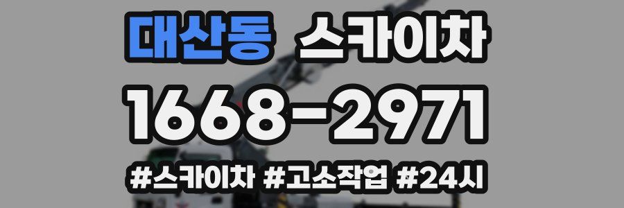 대산동 스카이차