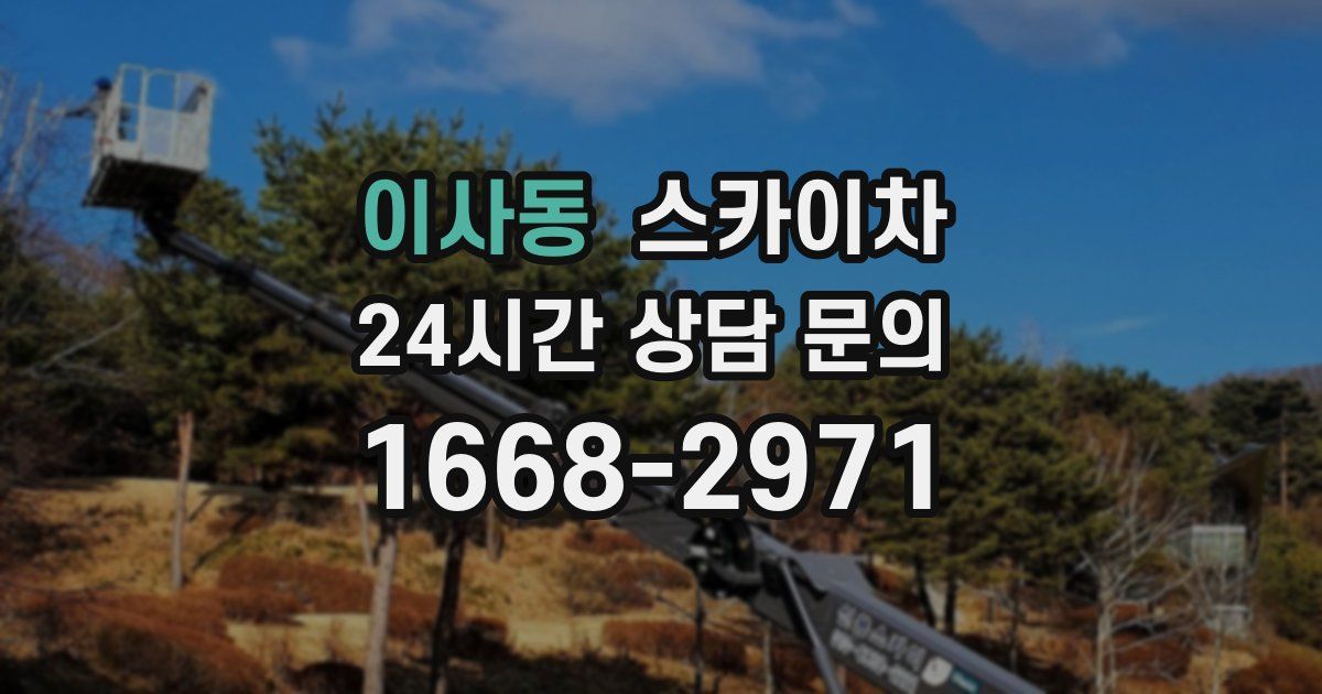 이사동 스카이차