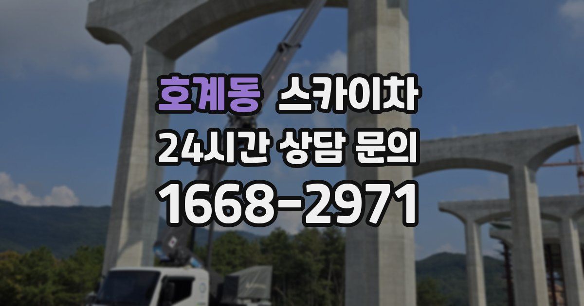 호계동 스카이차