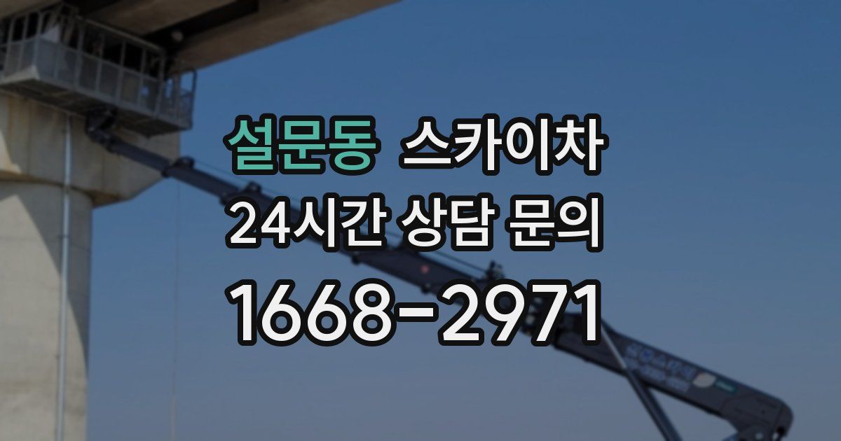 설문동 스카이차