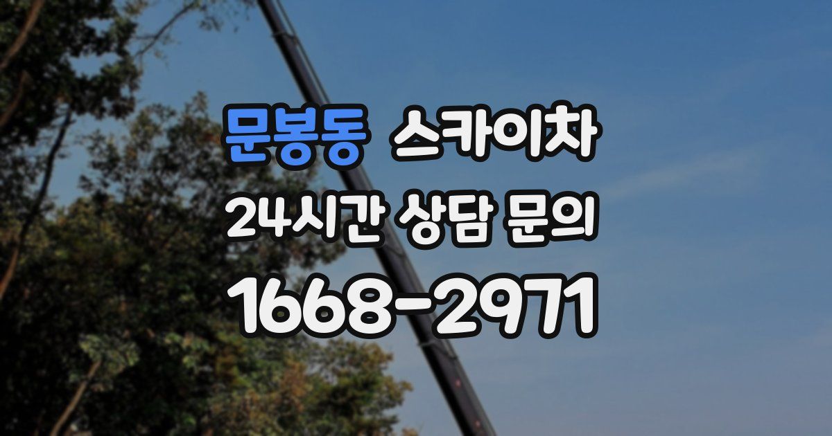 문봉동 스카이차