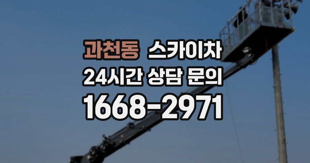 과천동 스카이차