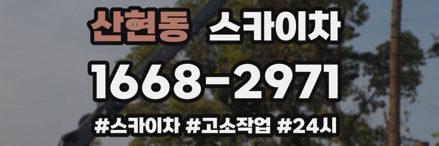 산현동 스카이차