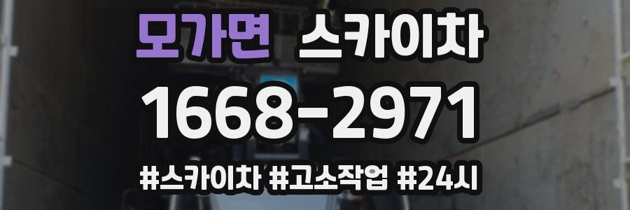 모가면 스카이차