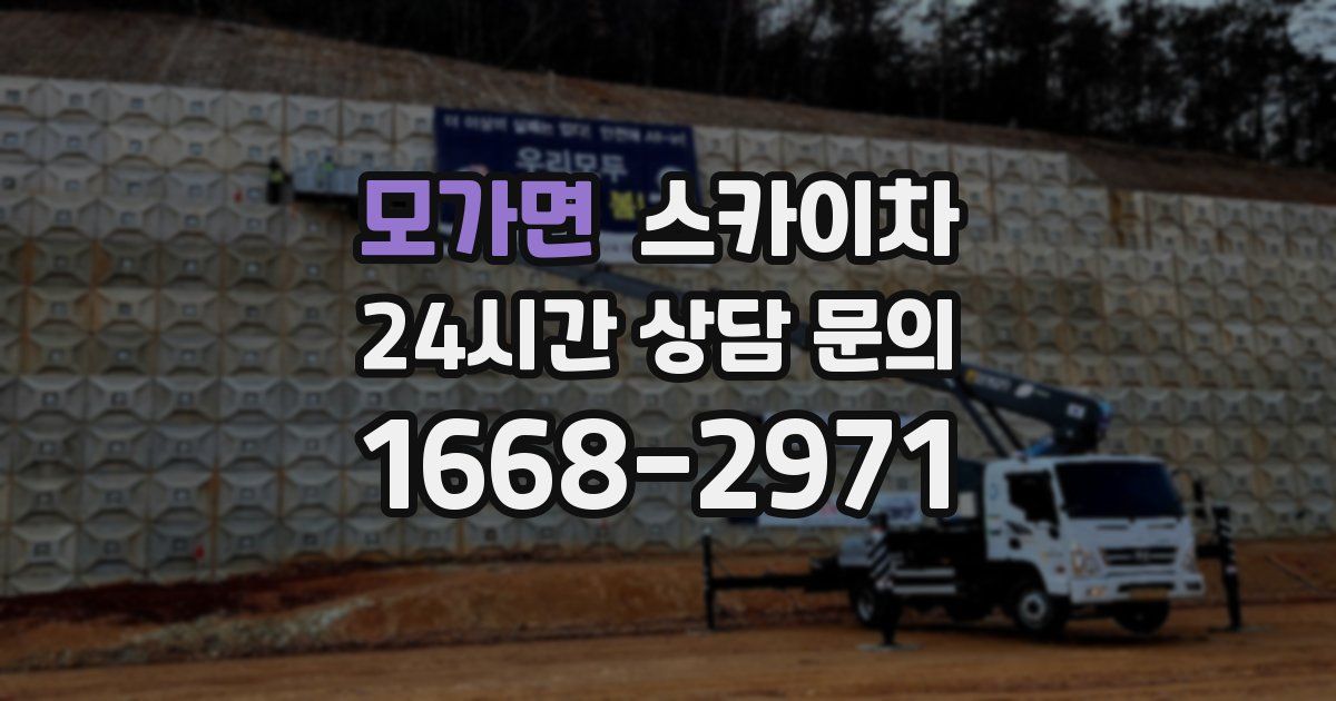 모가면 스카이차