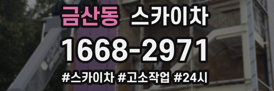 금산동 스카이차