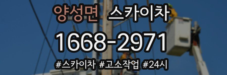 양성면 스카이차