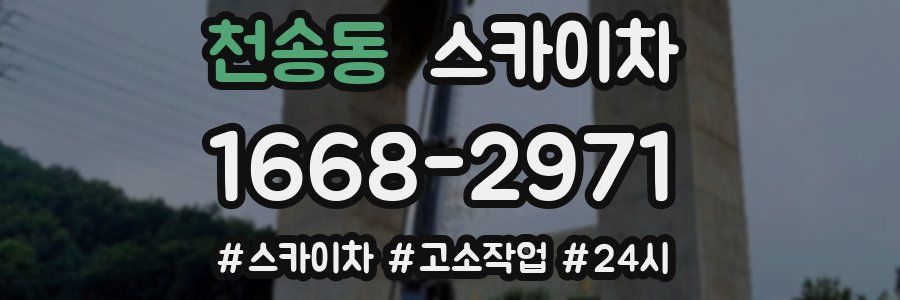 천송동 스카이차
