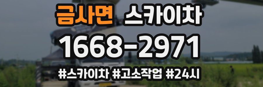 금사면 스카이차