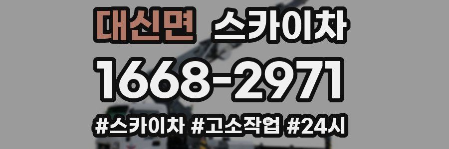 대신면 스카이차