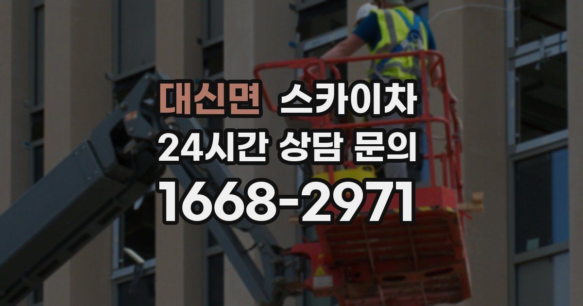 대신면 스카이차