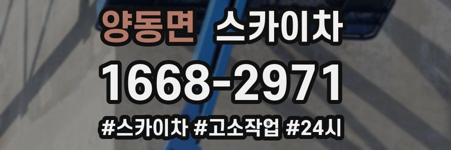 양동면 스카이차