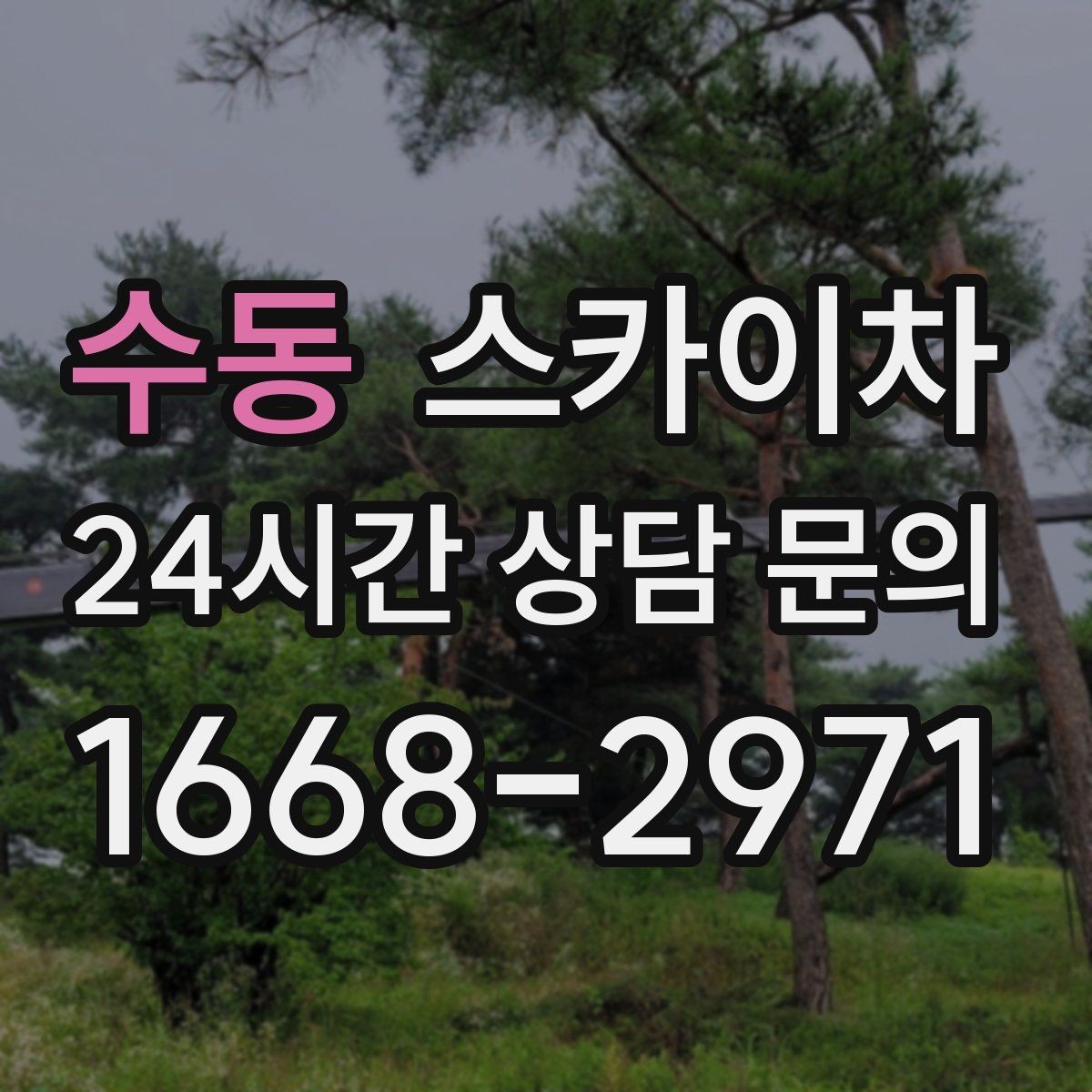 수동 스카이차 외벽 실리콘 재시공이 필요한 신호