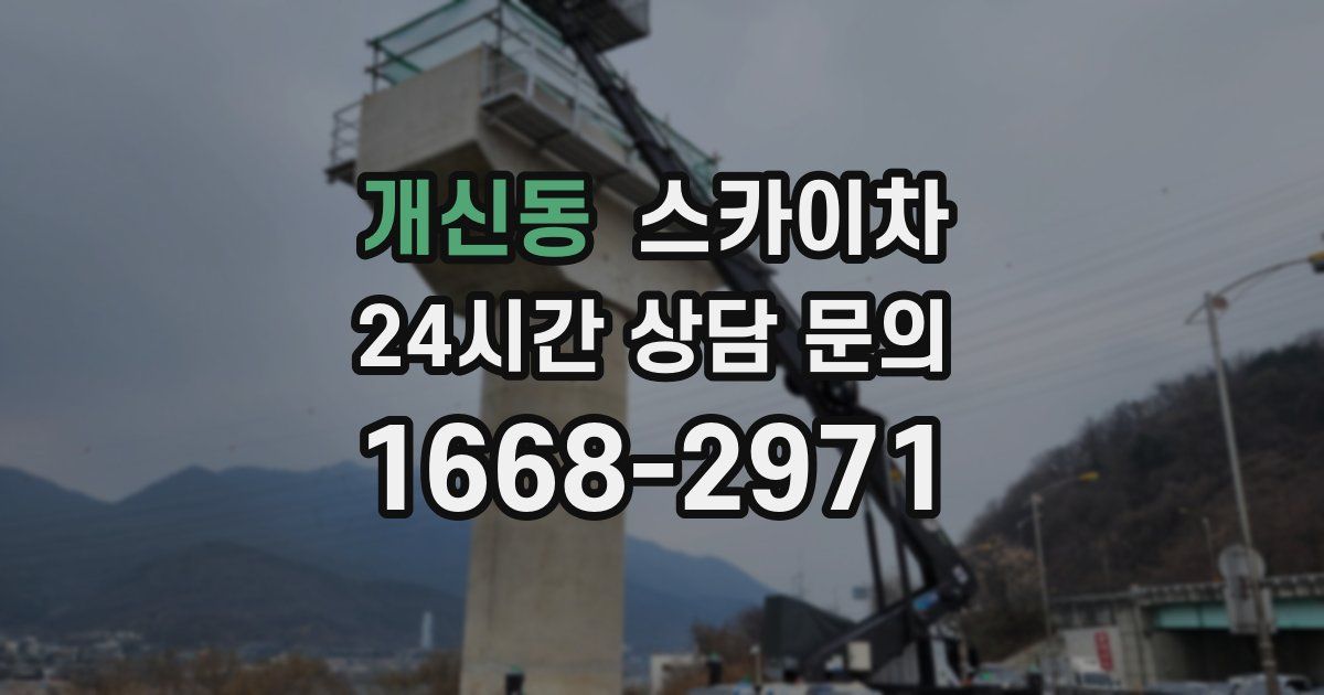 개신동 스카이차