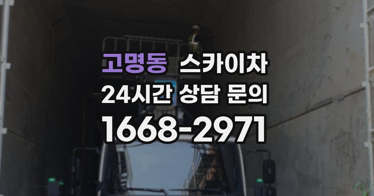 고명동 스카이차