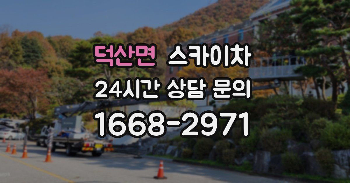 덕산면 스카이차