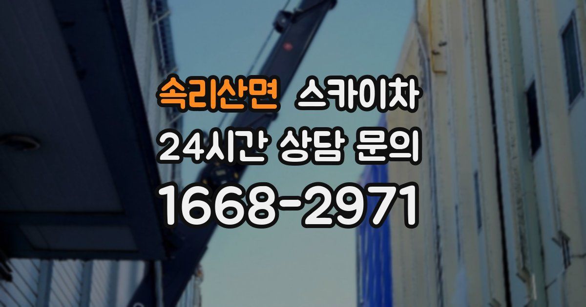 속리산면 스카이차