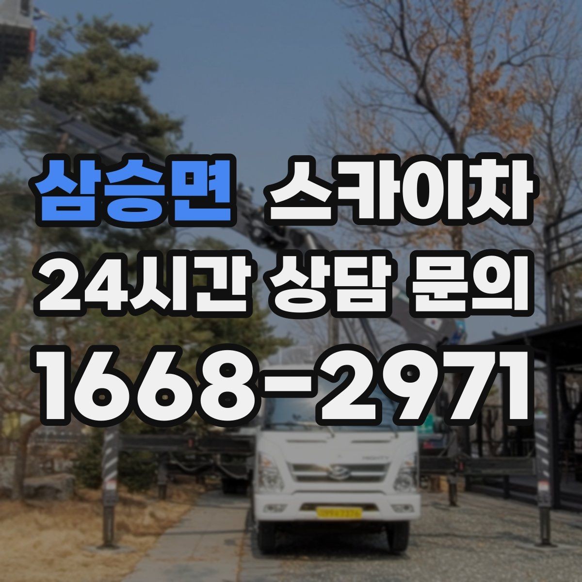 삼승면 스카이차 외벽 라인 조명 수리도 가능합니다