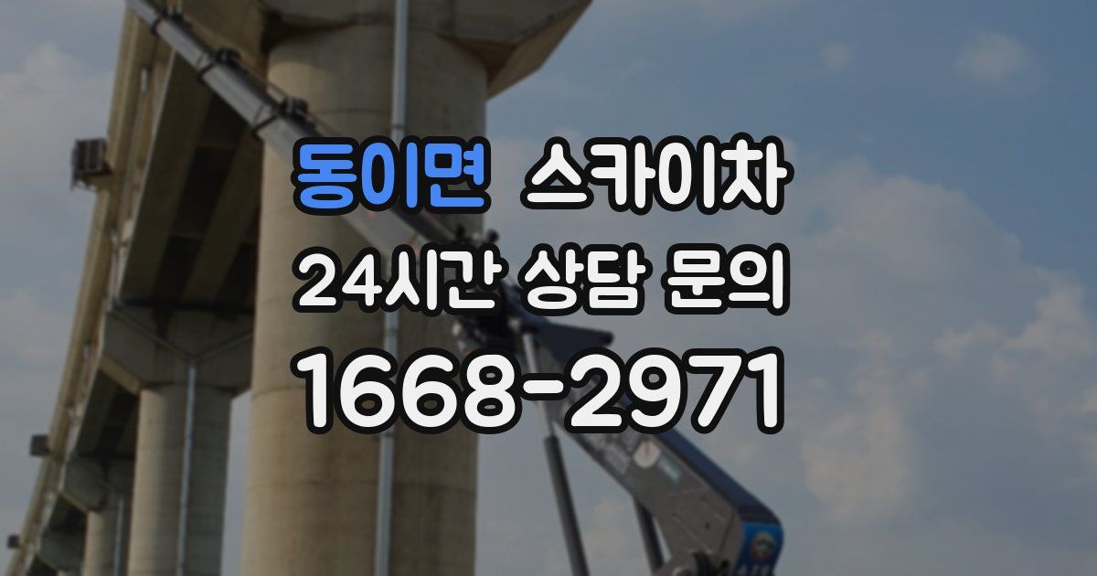 동이면 스카이차