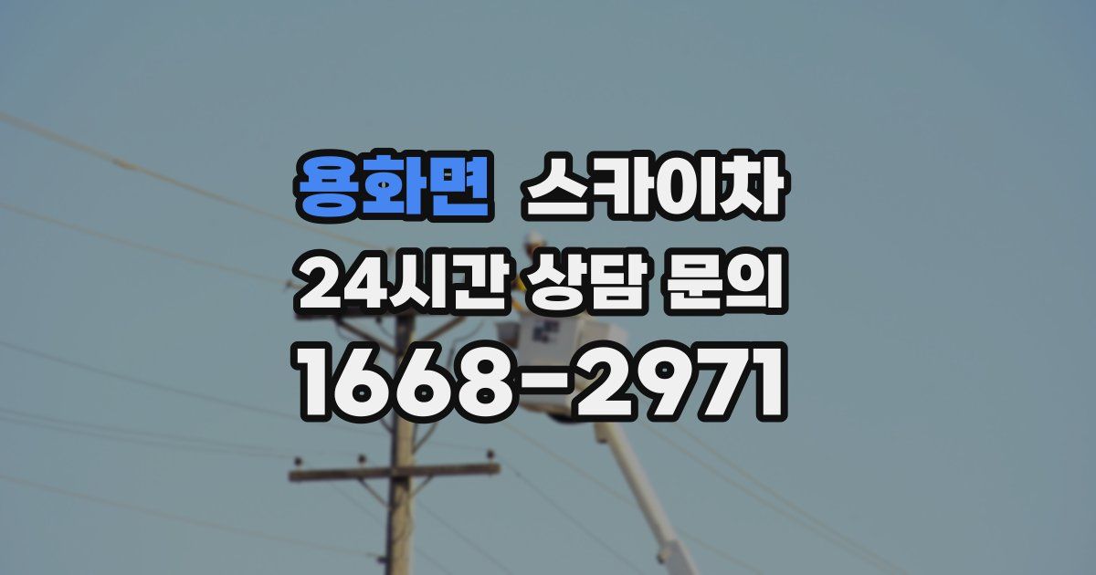 용화면 스카이차