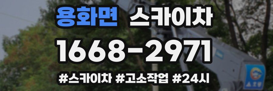 용화면 스카이차