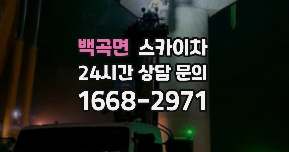 백곡면 스카이차