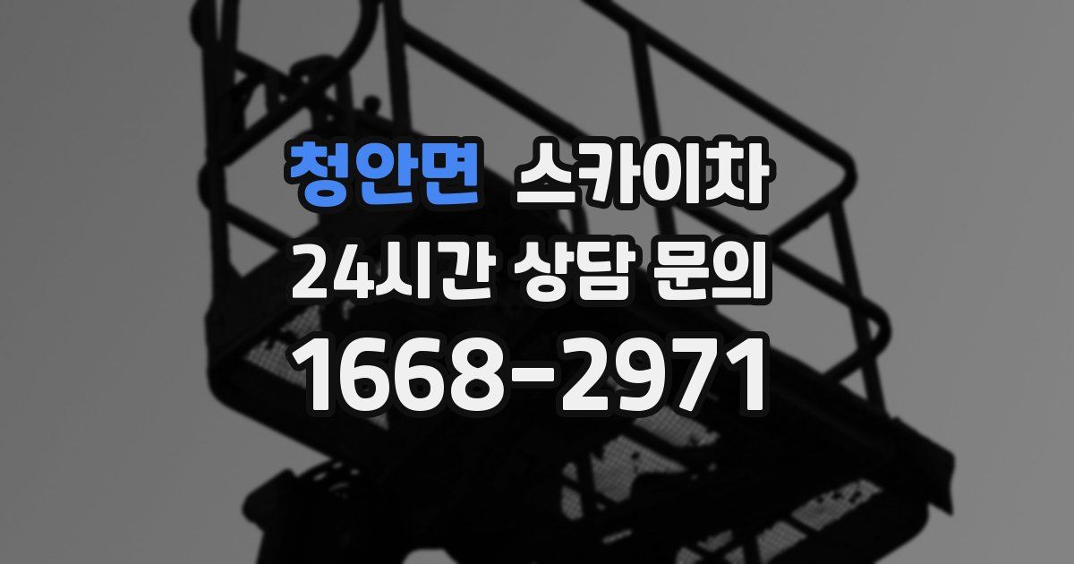 청안면 스카이차