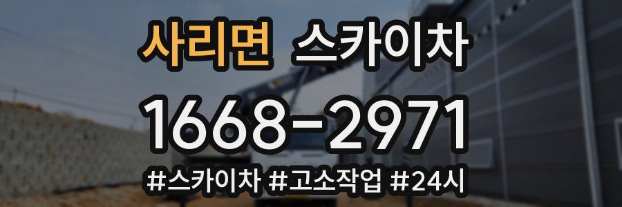 사리면 스카이차