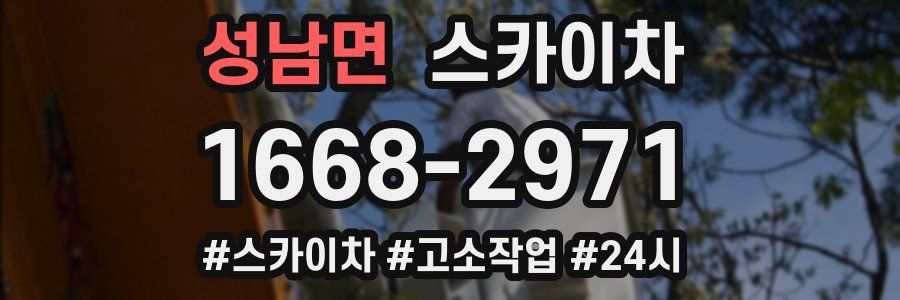 성남면 스카이차