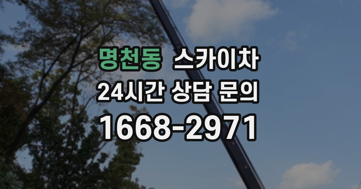 명천동 스카이차